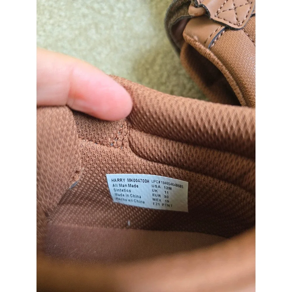 Stride Rite Munchkin Harry Boys Duck Boots Blue Brown Size 12M Little Boy‎